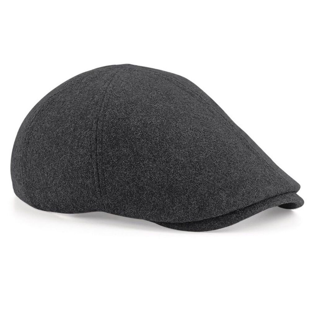 Beechfield® Unisex Adults Melton Wool Ivy Cap / Charcoal Marl